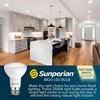 Sunperian BR20 LED Flood Light Bulbs 6W (50W Equivalent) 550LM Dimmable E26 Base 6-Pack SP34003-6PK